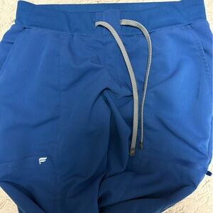 Women’s fabletics scrub joggers royal Drawstring
